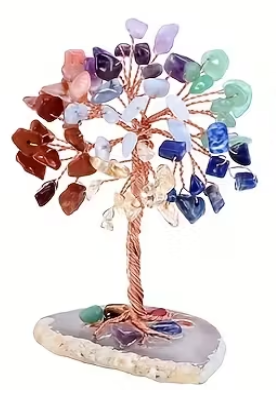 Natural Crystal Tree - Amethyst & Quartz Ornament